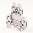 Клема гвинтова на Din-рейку двоярусна FJKKB-3, сіра TAKEL