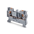 Клема пружинна на Din-рейку FJ7-2.5, сіра TAKEL