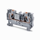 Клема пружинна на Din-рейку FJ7-4, сіра TAKEL