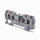 Клема пружинна на Din-рейку FJ7-4/4, сіра TAKEL