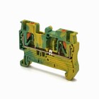 Клема пружинна на Din-рейку &quot;земля&quot; FJ7-2.5/D, жовто-зелена TAKEL