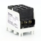 Клема розподільча MTB 2х25/4х16 з подвійною фіксацією, чорний TAKEL