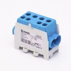 Клема розподільча MTB 2х35/2х25 з подвійною фіксацією, блакитний