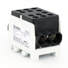 Клема розподільча MTB 2х35/4х25 з подвійною фіксацією, чорний TAKEL