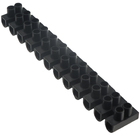 Клемні колодки 10 мм2 / 10А чорна тип W (U)