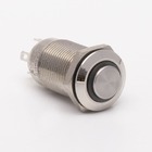 Кнопка металева КНМ-12-HJ-E 9-24V 1NO висока, зелений TAKEL