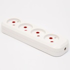 Колодка подовжувача 4 гнізда без з/к LEE