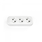 Колодка подовжувача без заземлення 3 гнізда біла TITANUM STANDARD