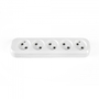Колодка подовжувача без заземлення 5 гнізд біла TITANUM STANDARD