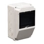 Корпус (щит) на 4 модулі та 1 силовий роз'єм 214x128x120мм IP54 TAKEL