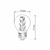 LED лампа VIDEX Filament G45F 6W E27 4100K