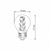 LED лампа VIDEX Filament G45FA 6W E27 2200K бронза