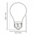 LED лампа VIDEX Filament VL-DA60MO 4W E27 3000K Porcelain dimmable