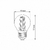 LED лампа VIDEX Filament G45FA 4W E27 2200K бронза
