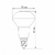 LED лампа VIDEX  R50e 6W E14 3000K
