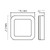 LED світильник ART IP65 квадратний VIDEX VLE-BHFS-155B 15W 5000K Black