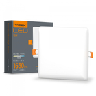 LED світильник безрамковий квадратний VIDEX VLE-DLFS-154 15W 4000K 220V