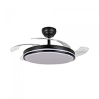 LED Світильник з вентилятором VIDEX CLF01 60W 3000K-4200K-6000K Black