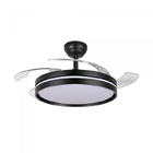 LED Світильник з вентилятором VIDEX CLF06 60W 3000K-4200K-6000K Black