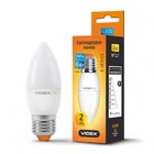 LED лампа VIDEX C37e 6W E27 3000K 220V