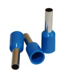 Наконечник гільза Е2508 brass 2,5мм2 синій