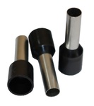 Наконечник гільза Е6012 brass 6мм2 чорний