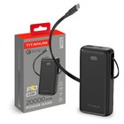 Павербанк 20000mAh TITANUM WCS20 PD45W Black
