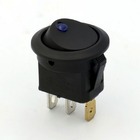 Перемикач клавішний КП-18и 12В, блакитний TAKEL