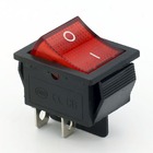 Перемикач клавішний КП-2 ст 230В, червоний LEE