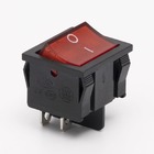 Перемикач клавішний КП-23и 230В, червоний