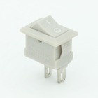 Перемикач клавішний КП-3 230В, сірий, сірий корпус TAKEL