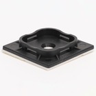 Площадка для кріплення хомутів з клеєвою основою чорна 40х40мм (50шт) RELIANCE