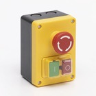 Пост кнопковий електромагнітний ESSB-211YC 4pin з аварійною кнопкою TAKEL