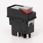 Пускова електромагнітна кнопка ESSB-22BC 5pin, чорна рамка