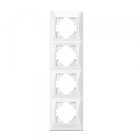 Рамка біла 4 місця вертикальна VIDEX BINERA