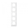 Рамка біла 5 місць вертикальна VIDEX BINERA