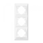 Рамка біла на 3 місця вертикальна VIDEX BINERA