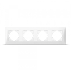 Рамка біла на 4 місця горизонтальна VIDEX BINERA