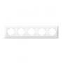 Рамка біла на 5 місць горизонтальна VIDEX BINERA
