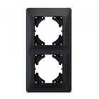 Рамка чорний графіт на 2 місця вертикальна VIDEX BINERA