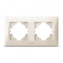 Рамка кремова на 2 місця горизонтальна VIDEX BINERA