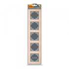 Рамка мідний алюміній на 5 місць горизонтальна VIDEX BINERA