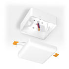 Рамка накладного монтажу безрамкового квадратного світильника VIDEX (VL-DLFS-09SF)