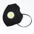 Респіратор KN95 PM2.5 B FFP2 6 шарів, чорний