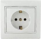 Розетка 2Р+PE  PBсб16-З-Fl-W (біла)
