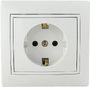 Розетка 2Р+PE  PBсб16-З-Fl-W (біла)