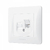 Розетка CAT3 одинарна телефонна біла VIDEX BINERA