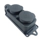 Розетка двомісна з захисними кришками з/к RUBBER IP44 RUBBER IP44 TNSy
