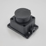 Розетка каучукова з захисною кришкою 401 2Р+РЕ IP44 LEE
