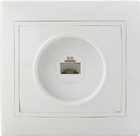 Розетка комп’ютерна РВcomсб-1-Fl-W (біла)